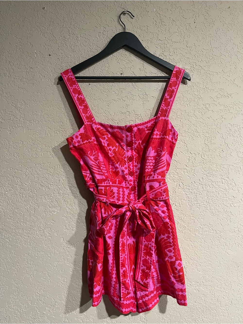 Farm Rio | NWT! Jungle Scarf Romper Size: Medium - Picture 3 of 5